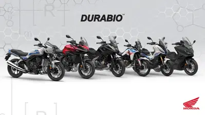 Honda accelera sulla sostenibilit&agrave;: la bioplastica DURABIO sempre pi&ugrave; diffusa nella gamma moto 2026