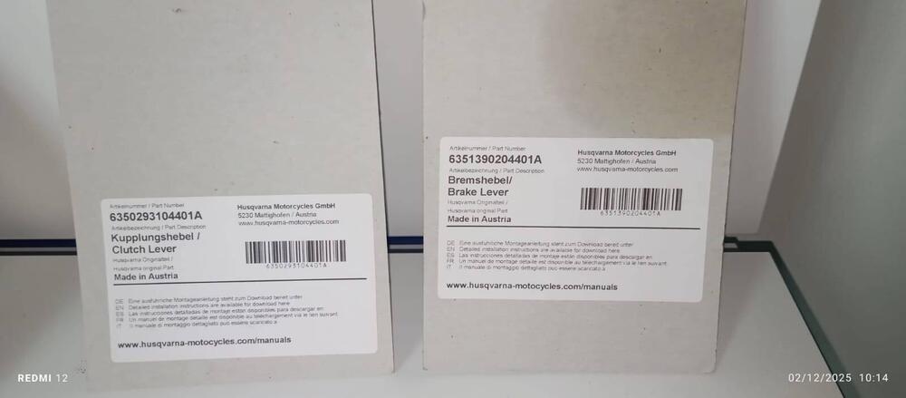 LEVE DEL FRENO CNC ANTIROTTURA Husqvarna (2)