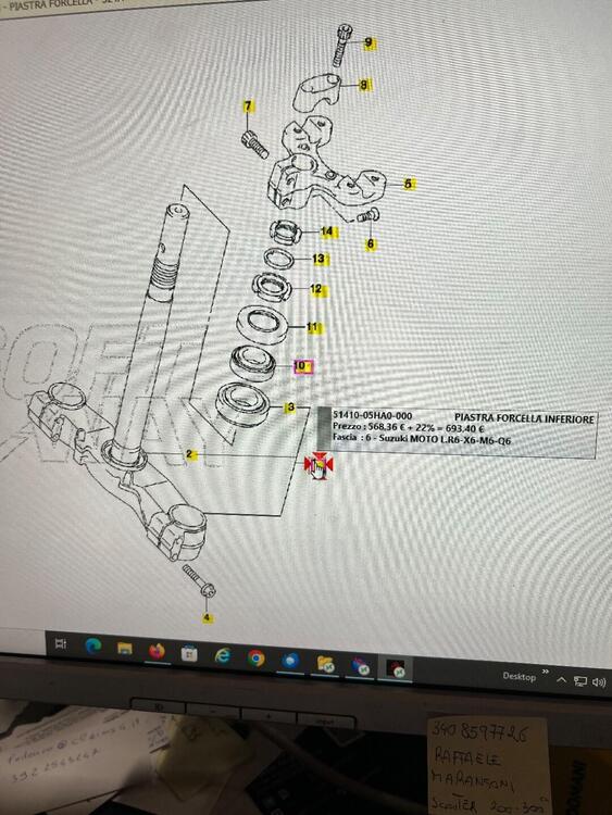 Suzuki Burgman 400 piastra inferiore (5)