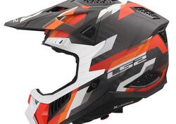Casco Cross LS2 MX703 X-Force Phantom Arancione Ro