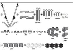 Kit attacchi Givi D1155ST A8960A per NIU NQI (19 -