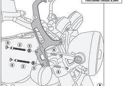 Kit attacchi Givi A9058A per Royal Enfield Super M