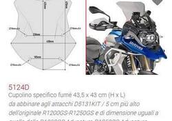 Cupolino Fumè BMW R 1200GS - R 1250GS Givi