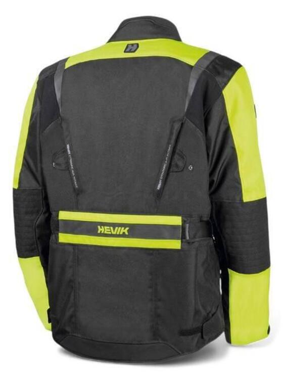 Giacca HEVIK mod. Stelvio nero/giallo fluo (2)