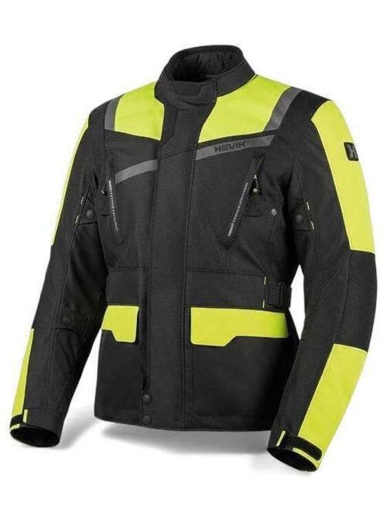 Giacca HEVIK mod. Stelvio nero/giallo fluo