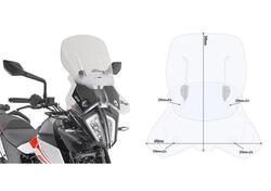 Cupolino Givi AF7711 Airflow trasparente scorrevol