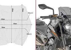 Cupolino fumè Givi A7708 specifico per KTM DUKE 79