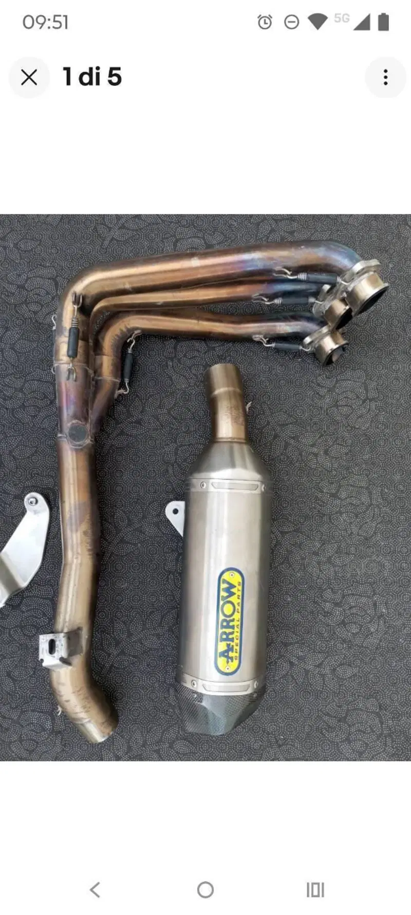 Scarico Arrow basso per Triumph Speed Triple 2011 (4)