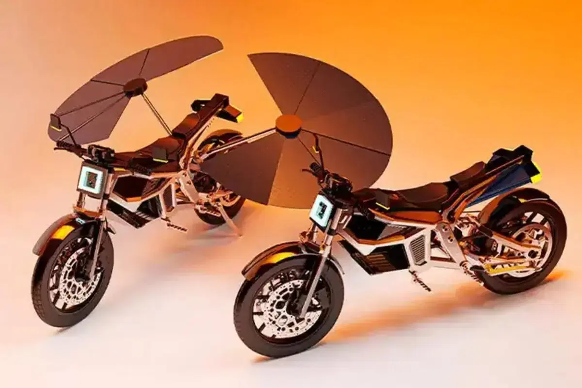 Solaris, la moto che si ricarica al sole, il concept che sfida elettrico e ibrido (2)