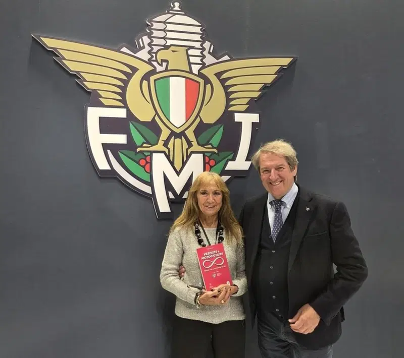Paola Scarsi con il Presidente Copioli