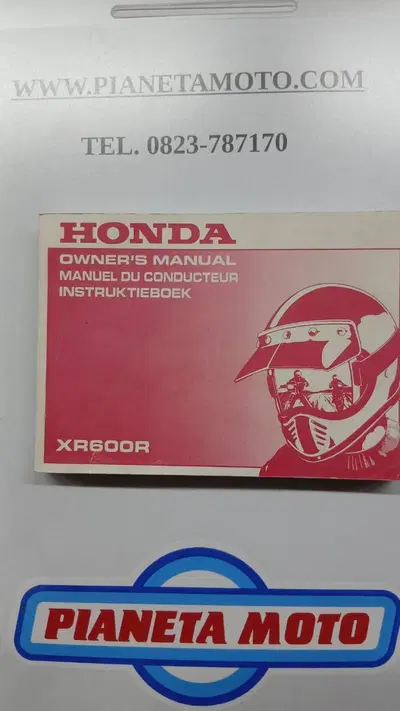 MANUALE USO E MANUTENZIONE XR 6oo Honda