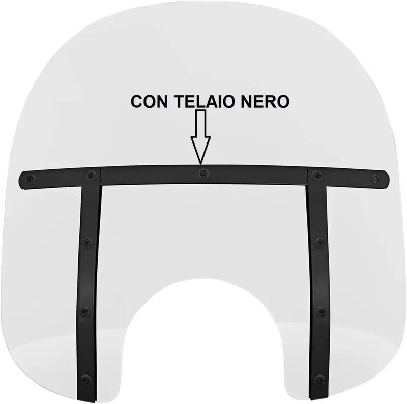 Parabrezza Memphis Fats per Sportster, Dyna e Soft 