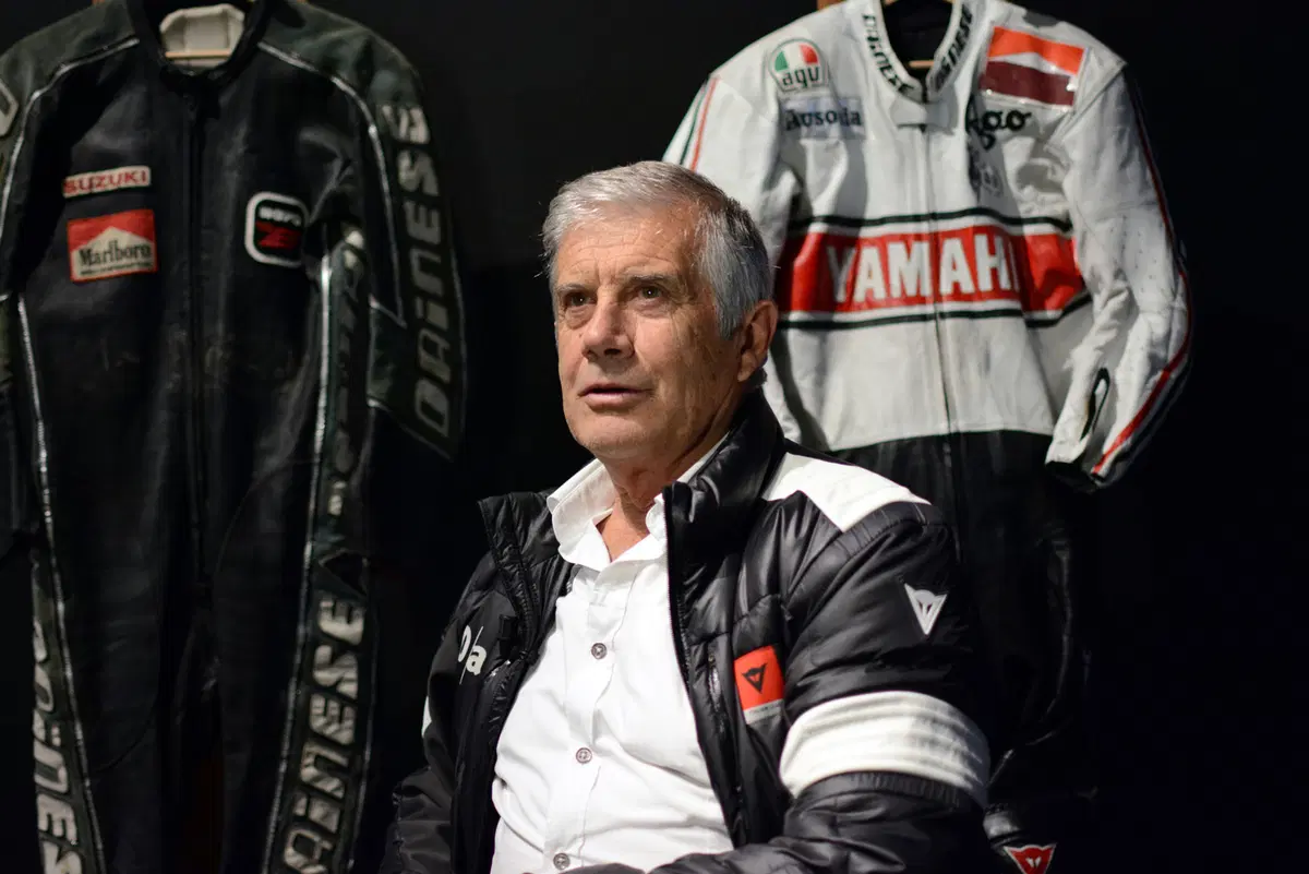 Agostini e Lucchinelli con Dainese per presentare il Webisode #5 Old Dogs