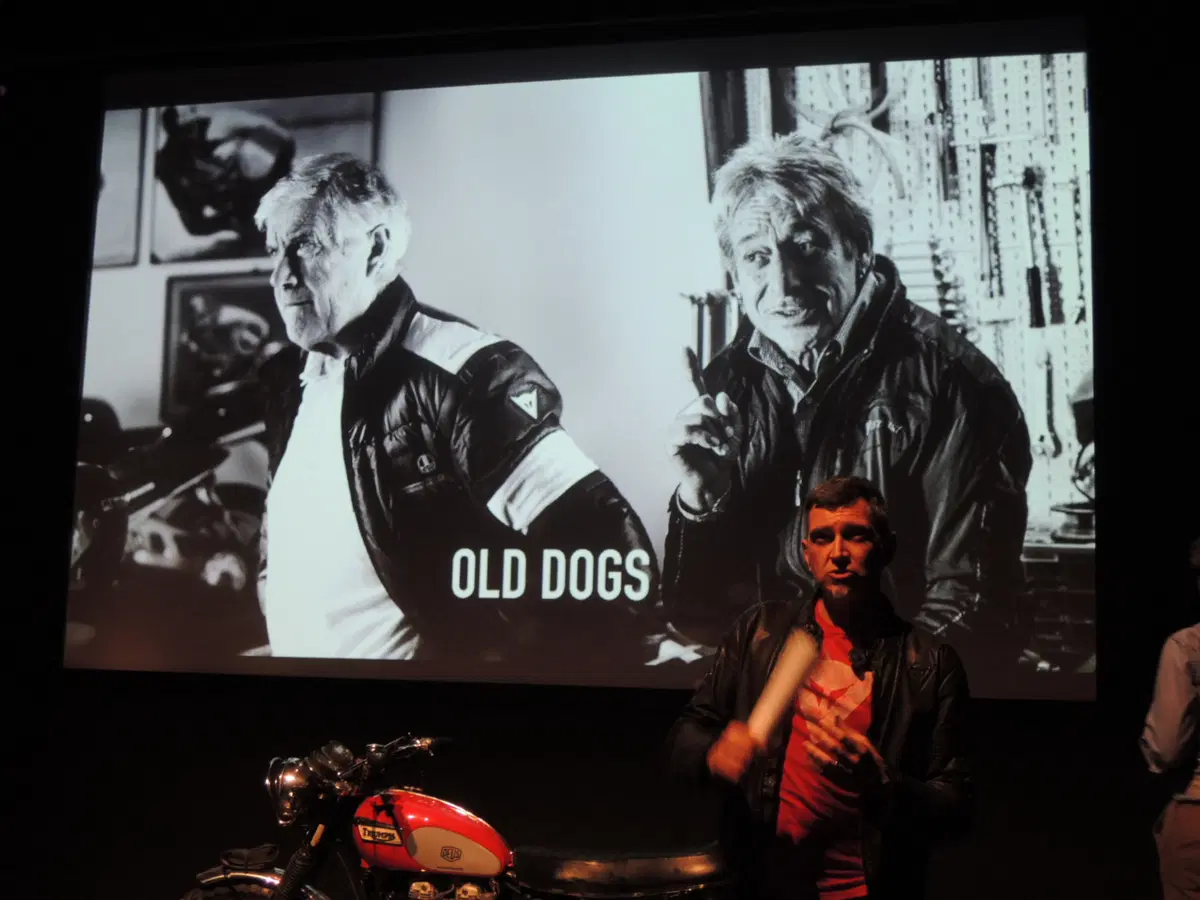 Agostini e Lucchinelli con Dainese per presentare il Webisode #5 Old Dogs (10)