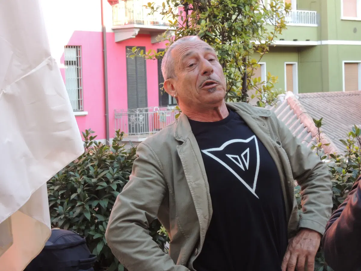 Agostini e Lucchinelli con Dainese per presentare il Webisode #5 Old Dogs (12)