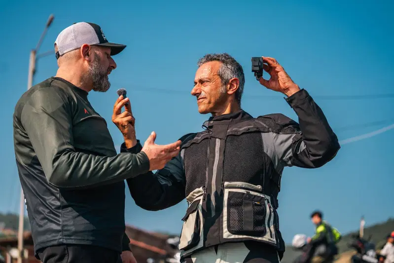 Un momento dell'intervista a Mark Wells