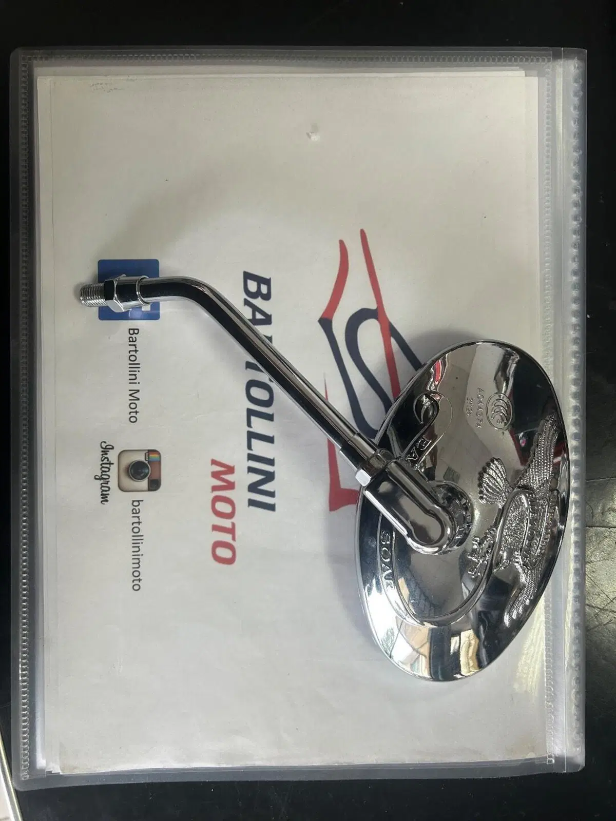 Specchietto universale sinistro Motocustum