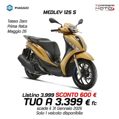 Piaggio Medley 125 S (2025 - 26) nuova