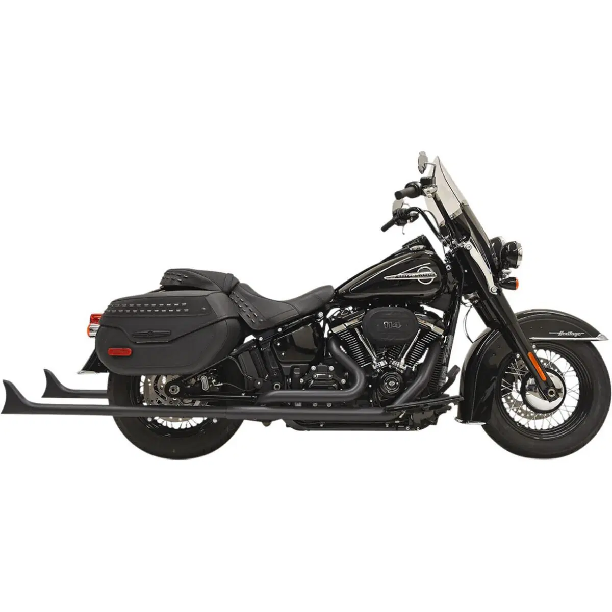 'Scarico Bassani True Dual fishtail da 1-7/8'''' l 