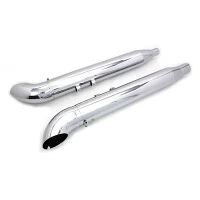 Marmitte Tourn-Out cromate da 4" per Touring M8 da 