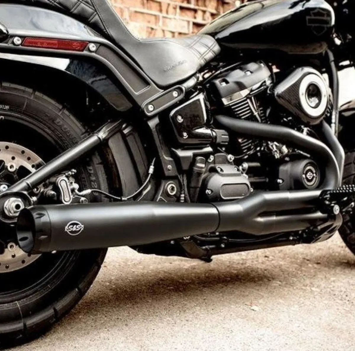 Scarico S&S 2 in 1 SuperStreet Race nero con fonde 