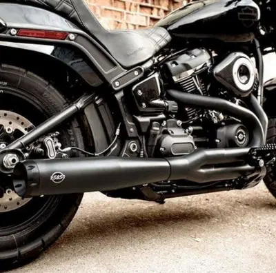 Scarico S&amp;S 2 in 1 SuperStreet Race nero con fonde 
