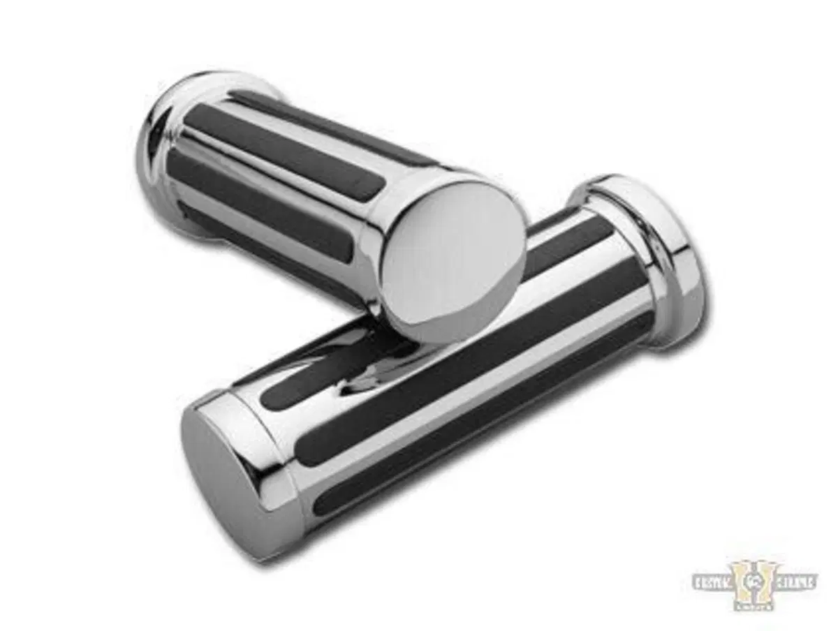 Manopole Classiche nere e cromo per acceleratore e 