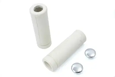 Manopole Bianche con tappi cromati per accelerator 