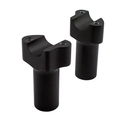 Riser Chubby alti 3.5&rsquo;&rsquo;, dritti, neri, Wild 1 Per