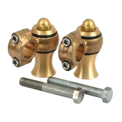 Riser DBBP alti 1.5'' ottone grezzo, pulback 1,5'' 
