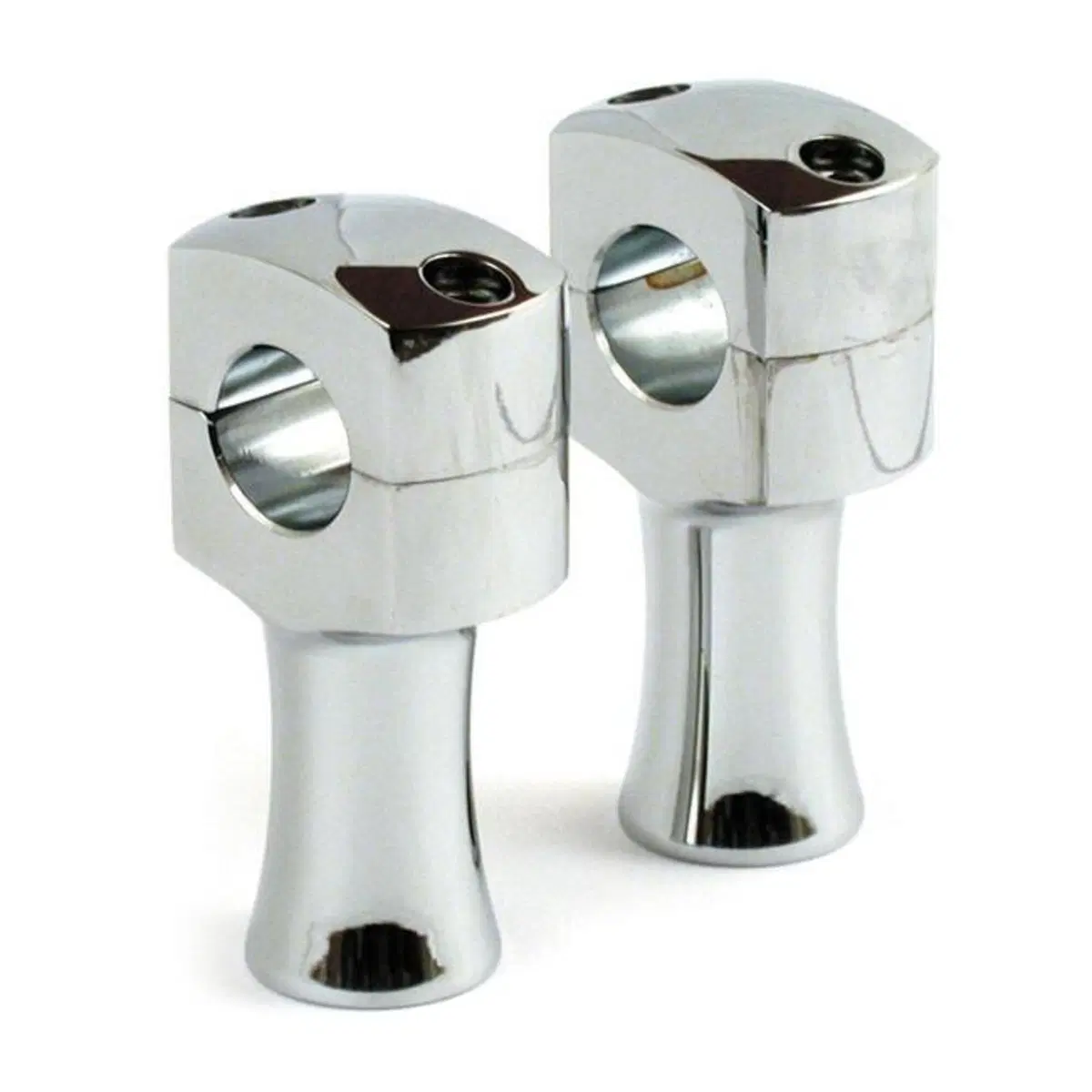 Riser Domed alti 3’’, cromati, Per manubri da 1’’ 