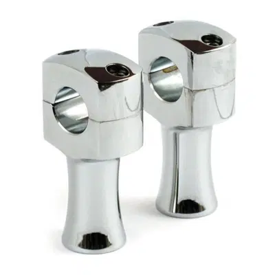 Riser Domed alti 3’’, cromati, Per manubri da 1’’ 