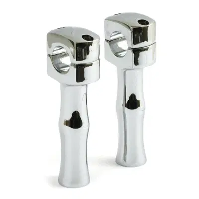 Riser Domed alti 5&rsquo;&rsquo;, cromati, Per manubri da 1&rsquo;&rsquo; 