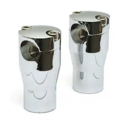 Riser Early Style alti 5&rsquo;&rsquo;, cromati, Per manubri d 