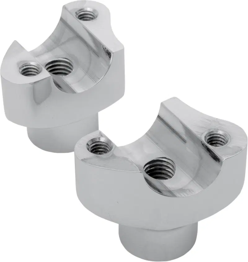 Riser alti 1-3/4’’, dritti, cromati Per manubri da Drag Specialties