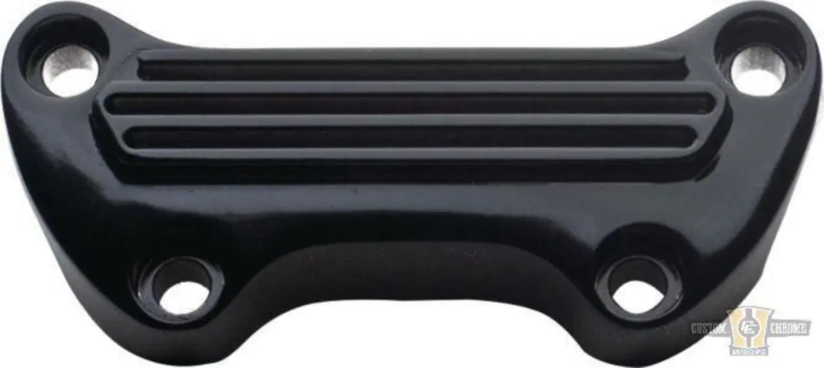 Piastrina riser alettata nera lucida Motorcycle St 