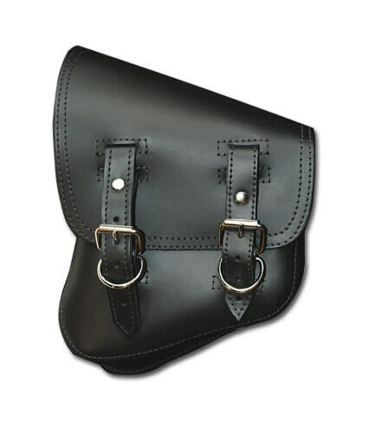 Borsa laterale nera per Softail La Rosa Design