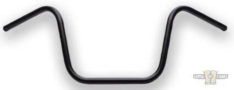 Manubrio Ape Hanger 1" alto 10" nero con fossette Santee