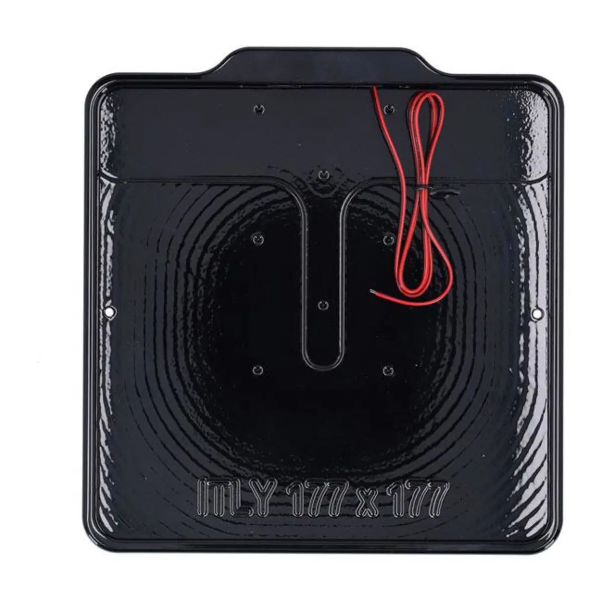 Portatarga NERO LUCIDO con luce targa a led per ta 