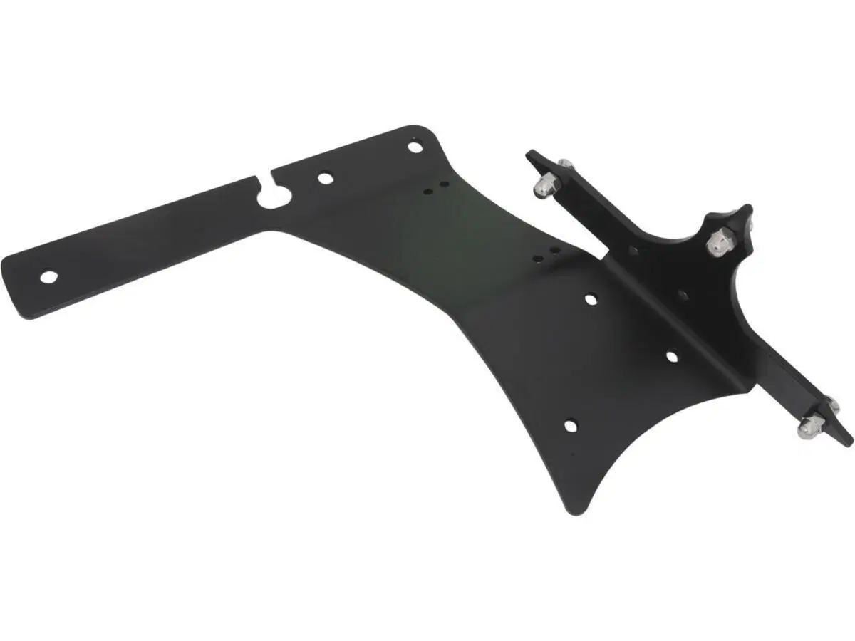 Portatarga laterale in alluminio NERO HKC per Spor 