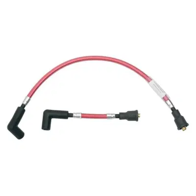 Cavi candele Magnum in treccia rossa per Softail d 