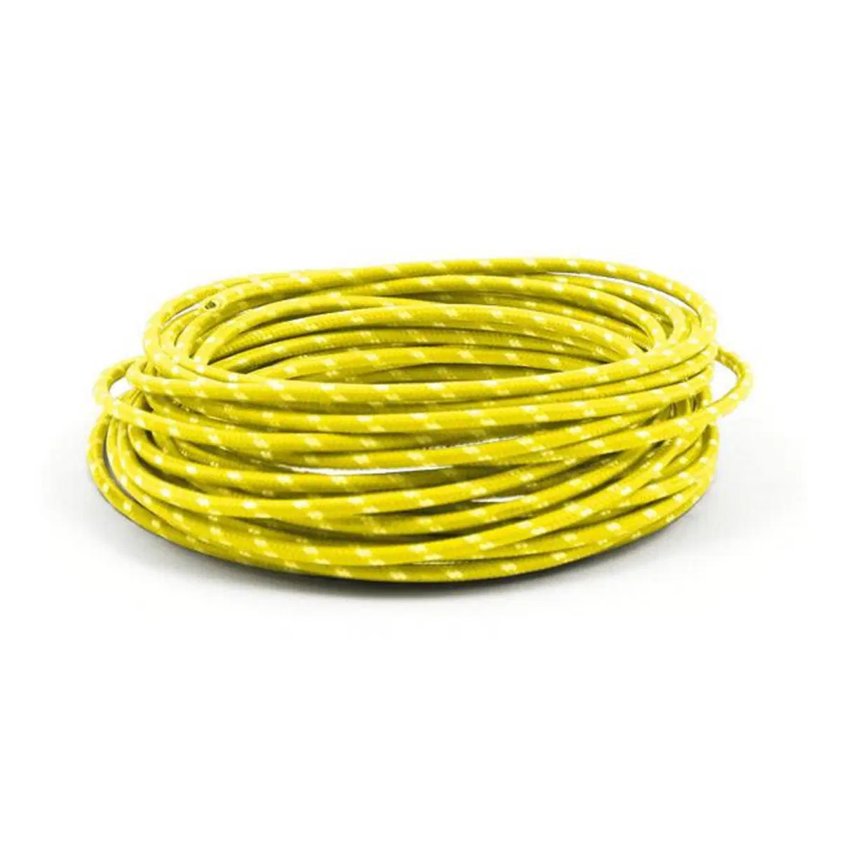 Cavo elettrico in tessuto giallo-nero Matassa da 7 