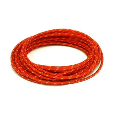 Cavo elettrico in tessuto rosso-giallo Matassa da 