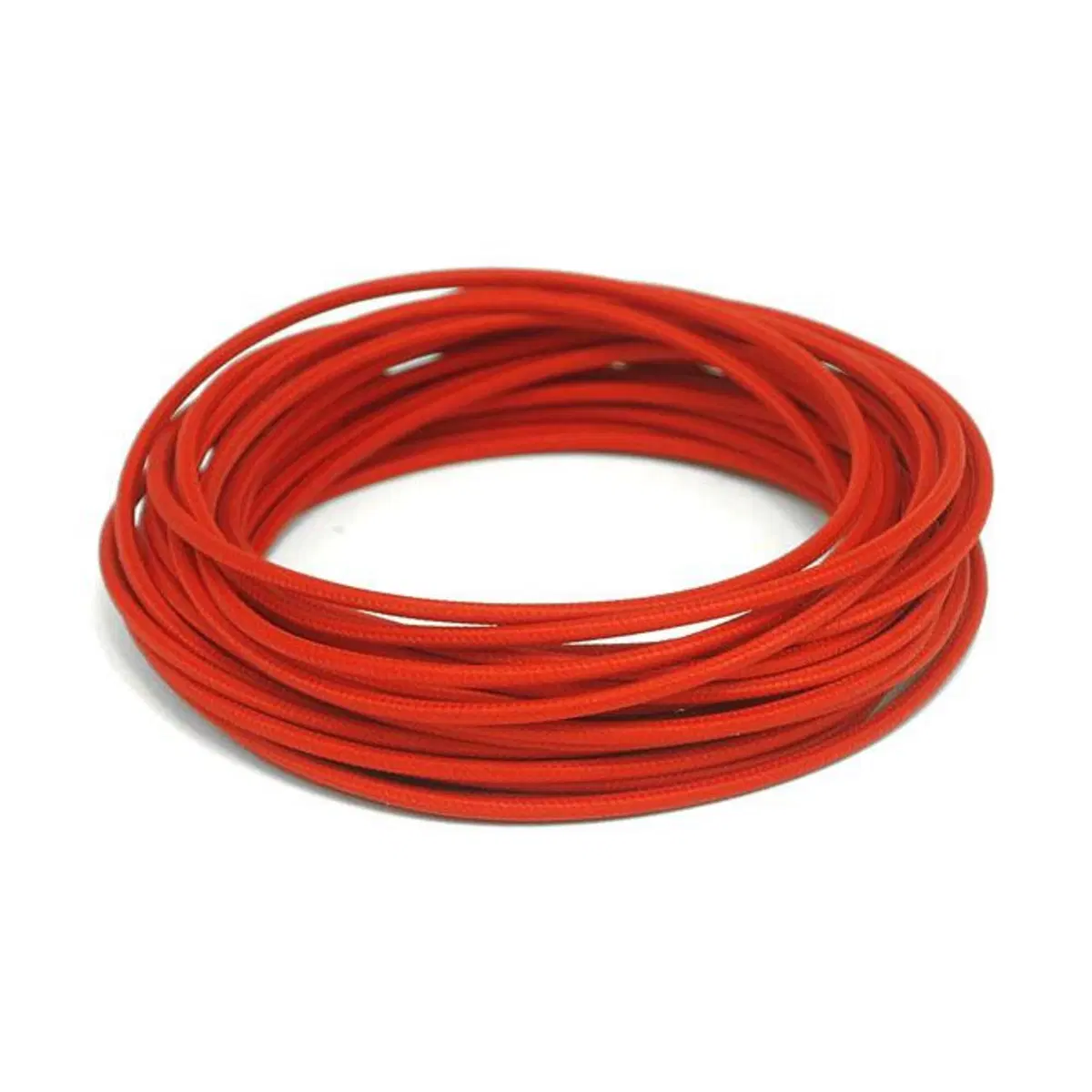 Cavo elettrico in tessuto rosso Matassa da 7,5 met 