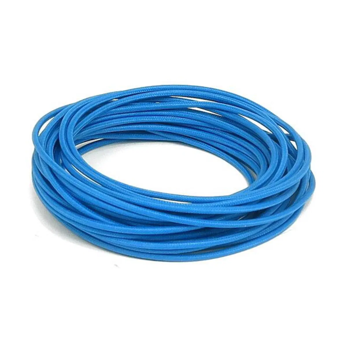 Cavo elettrico in tessuto blu Matassa da 7,5 metri 