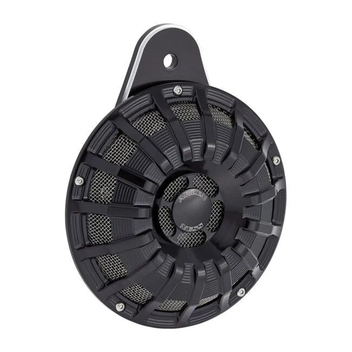 Clacson Arlen Ness 15 Spoke nero per Dyna, Softail