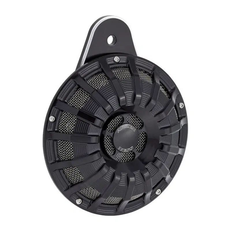 Clacson Arlen Ness 15 Spoke nero per Dyna, Softail