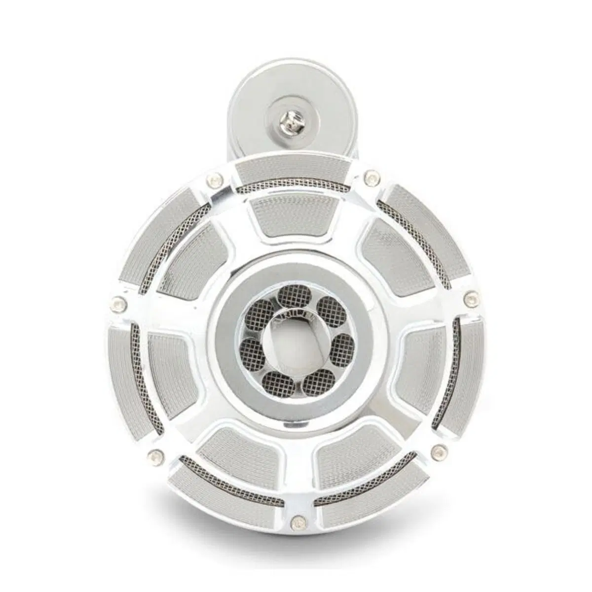 Clacson Arlen Ness Beveled cromato per Sportster d