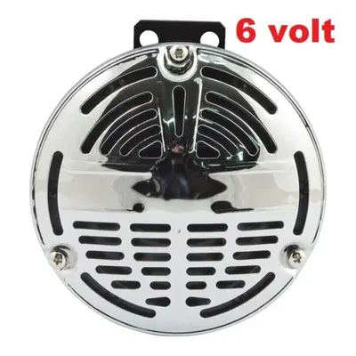 Clacson cromato 6 volt replica WL Springer rif OEM 