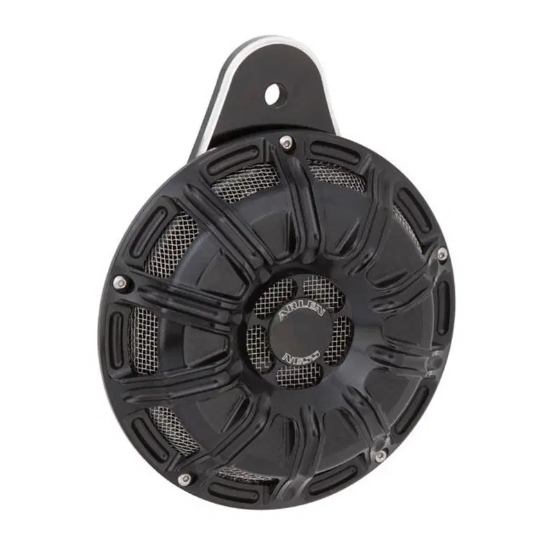 Clacson Arlen Ness 10 Gauge nero per Dyna, Softail